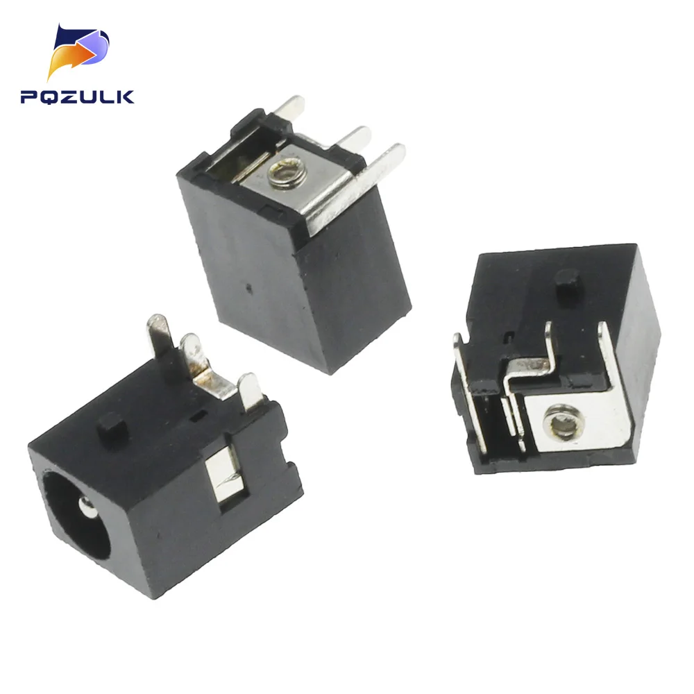 DC-044 5.5*2.1MM DC Power Supply Socket Power Supply Interface DC044 3Pin Power Socket Black