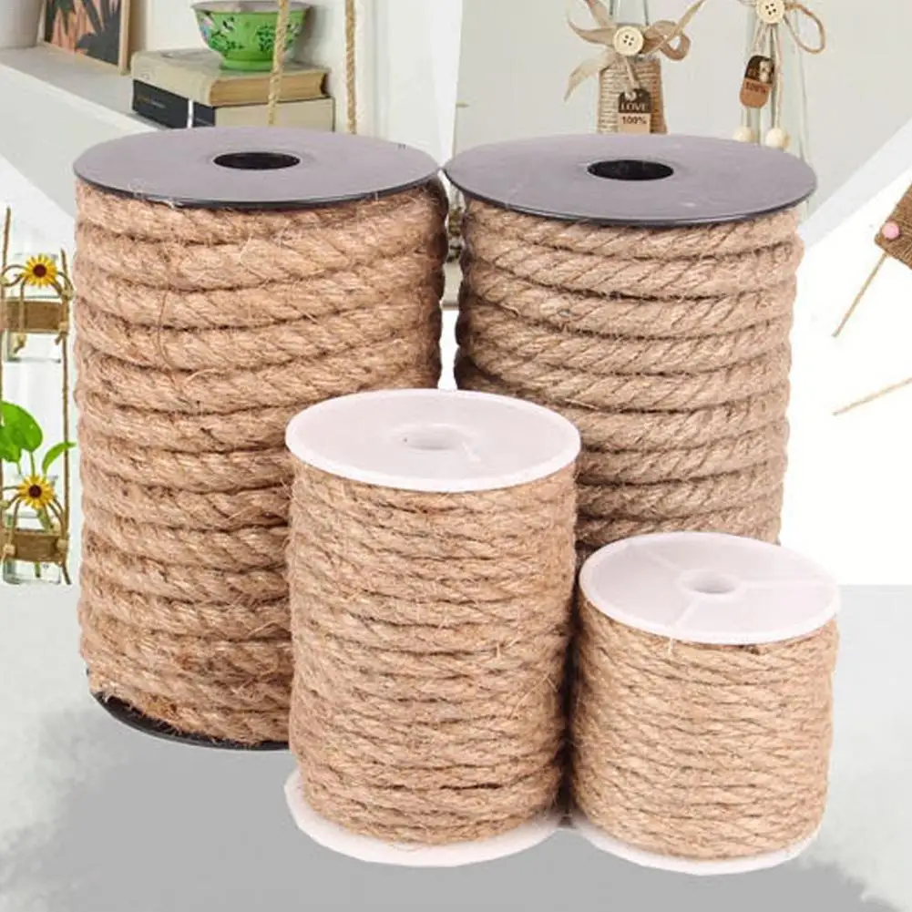 Premium Natural Sisal Rope For Cat Tree Scratching Post Toy Cat Climbing Frame DIY Weaving Cats Making Desk Legs Binding Rope