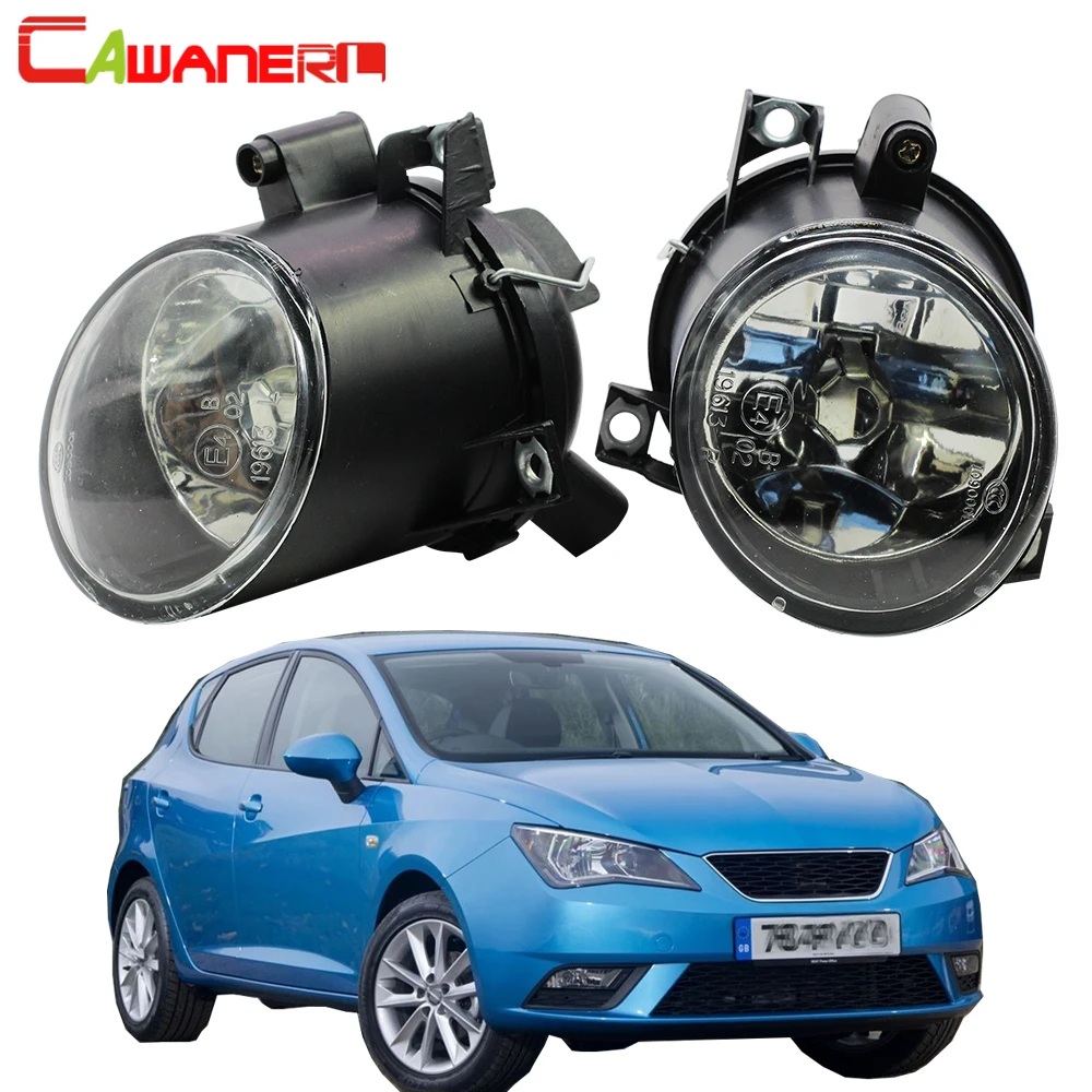 

Cawanerl 2 X Car Accessories 100W H3 Fog Light Halogen Bulb Daytime Running Lamp 12V For Seat Altea Toledo Leon Ibiza Cordoba