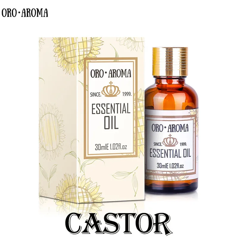 oroaroma natural castor oil Calm Nourish hair Prevent skin aging castor essential oil