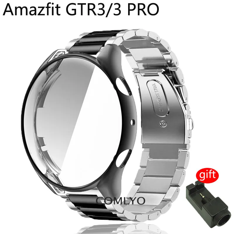 

2 в 1, браслет из нержавеющей стали для Amazfit GTR 3 GTR3 Pro