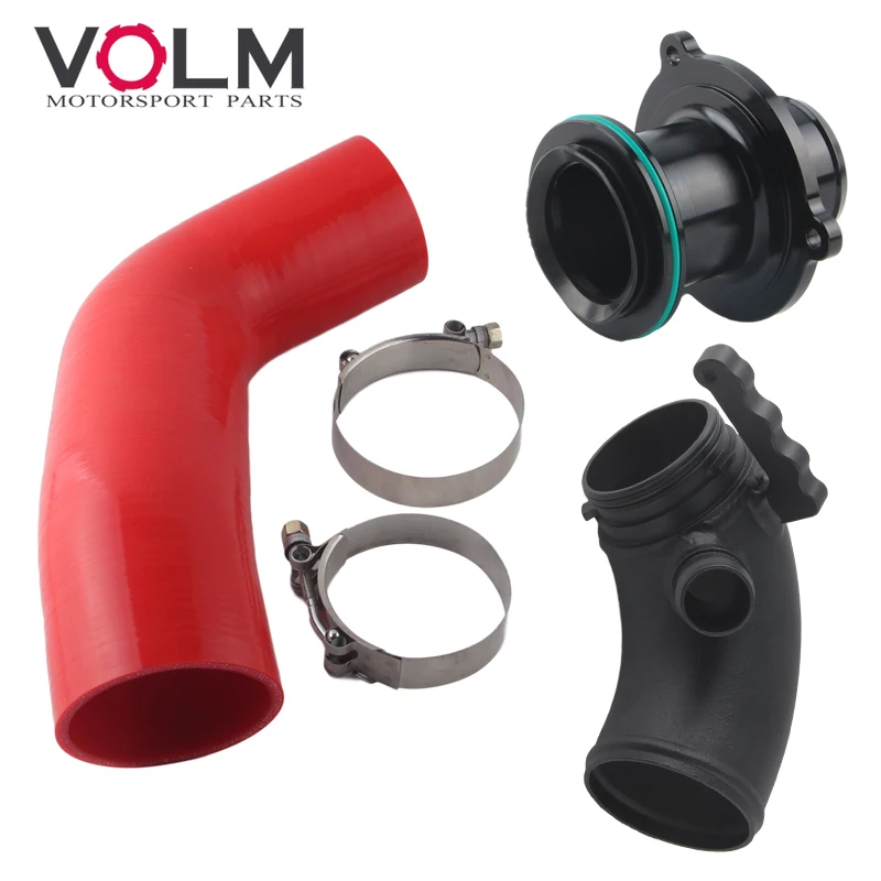 Silicone Intake Hose Pipe Turbo Inlet Elbow  Muffler Delete For VW Golf MK7 R Audi 2015+ V8 MK3 A3 S3 TT ea888 3gen engine