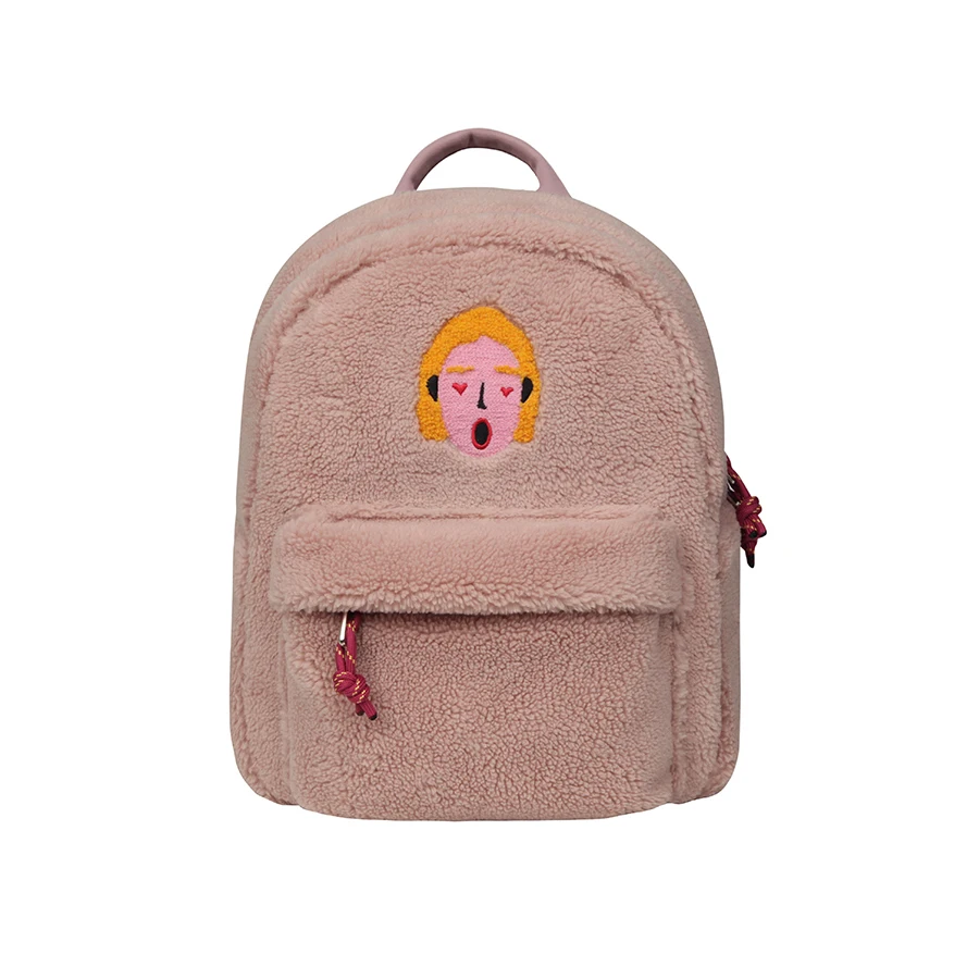 YIZISTORE 10inch original creative fleece mini backpack travel bags for boys and girls  (FUN KIK store)