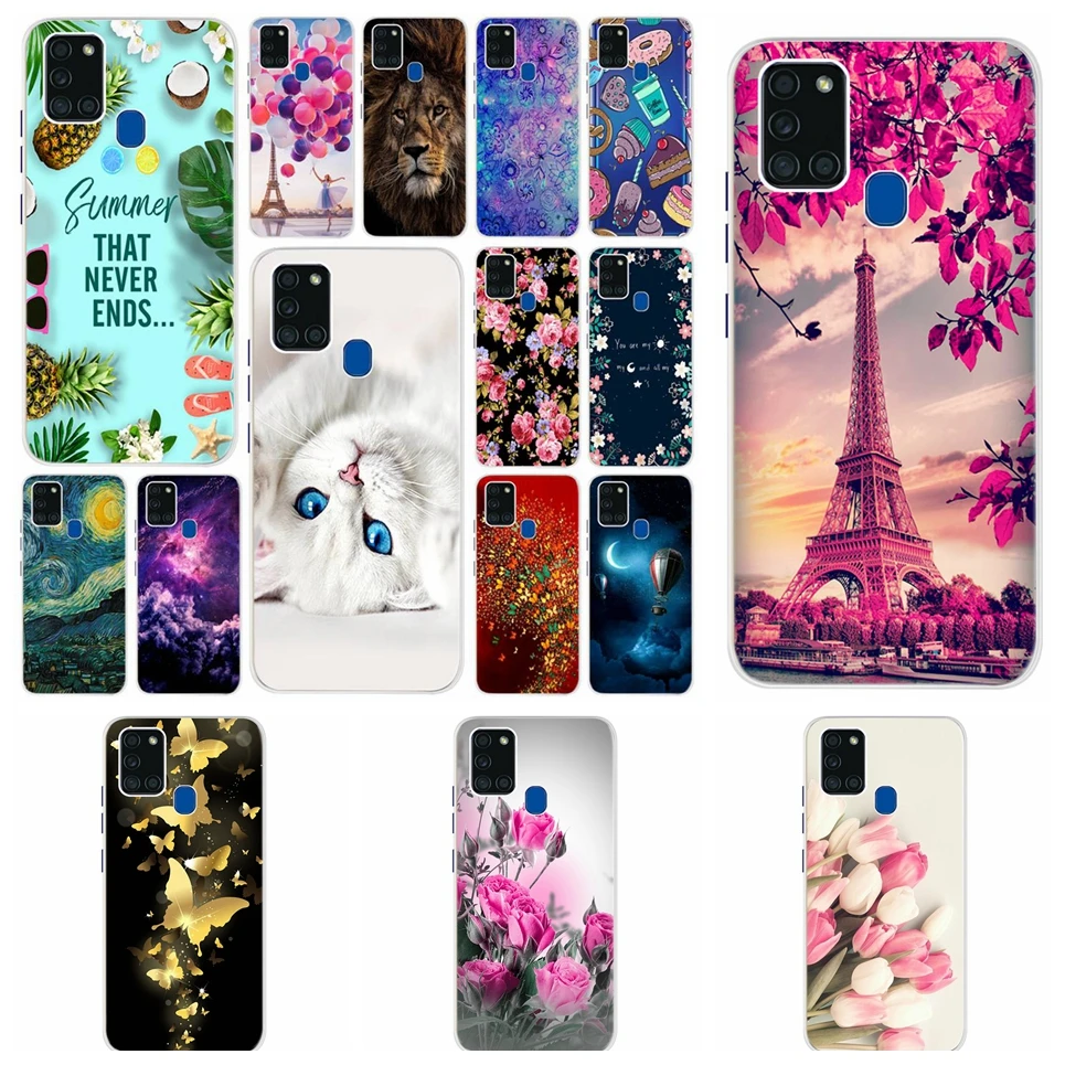 For Samsung A21s Case 2021 New Fashion Pattern Cartoon Phone Bumper For Samsung Galaxy A21S A21 S A 21S SM-A217F Back Case