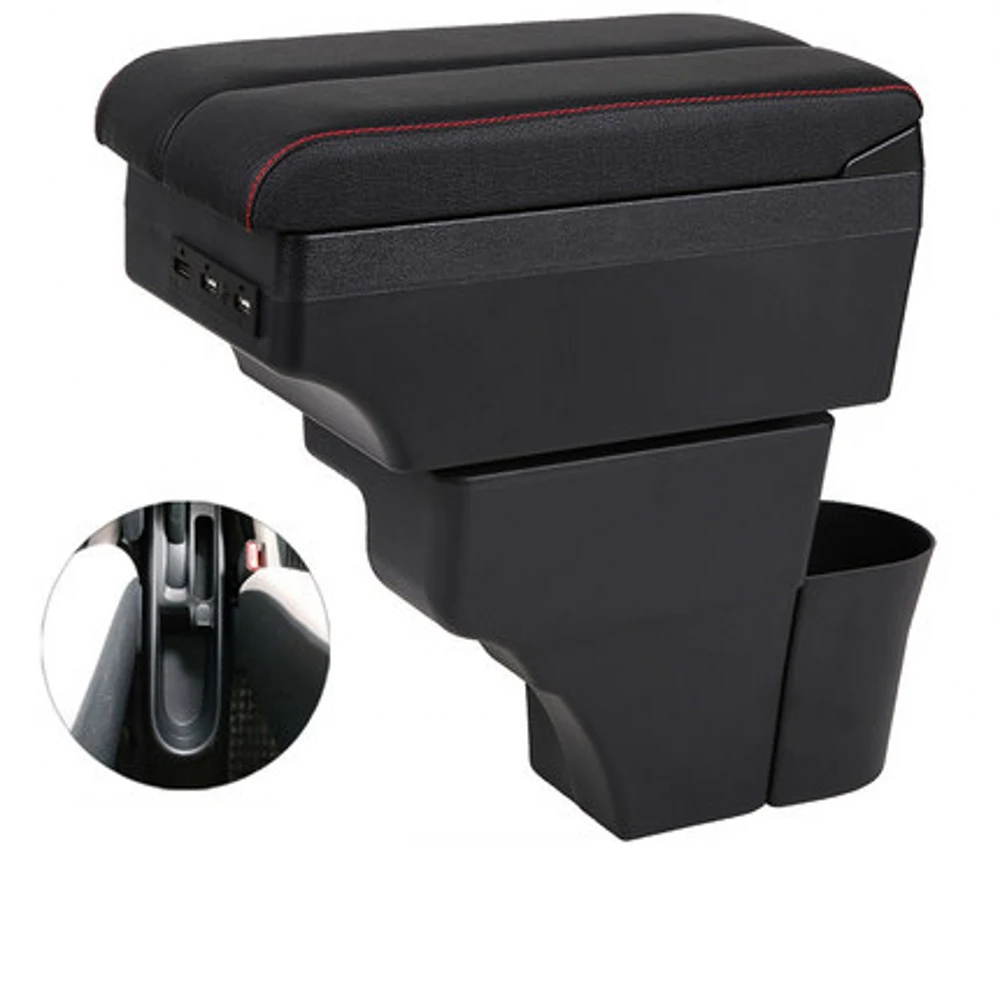 

For Nissan Note Armrest Box Retrofit Parts Center Console Special Storage Space Car Elbow Rest with USB Cup Holder