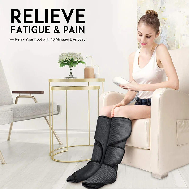 Foot Legs Air Compression Massager Calf Wraps Massage for Circulation and Relaxation Lymphatic Drainage Pants Body Shaping