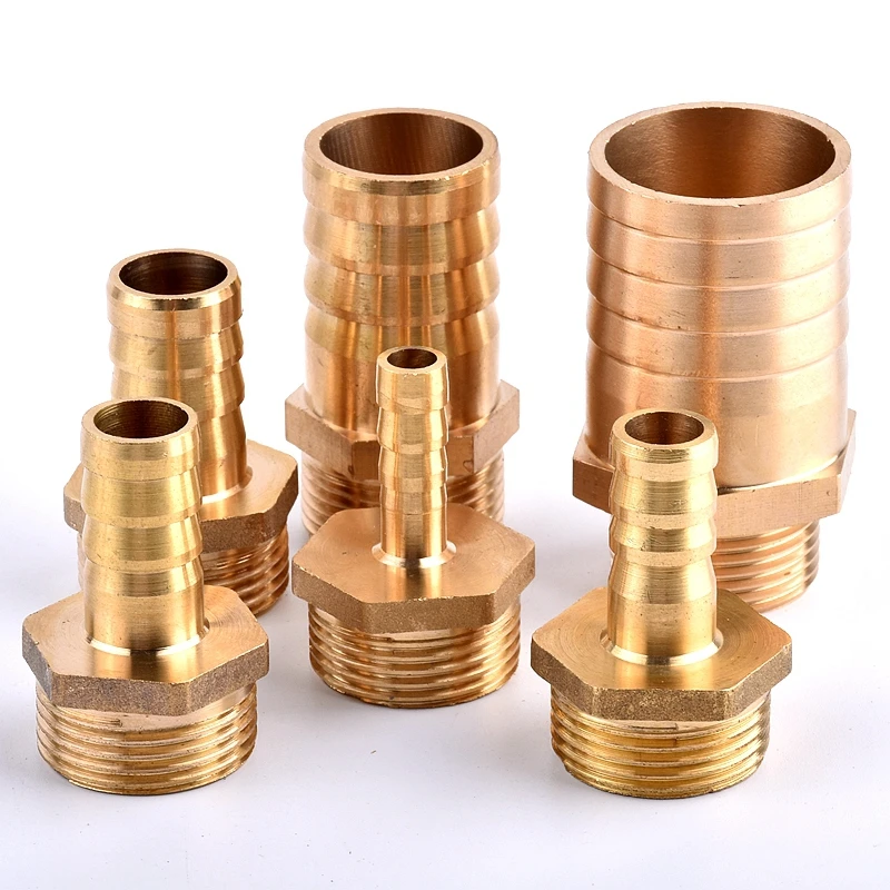 3/4” Male Thread To 8~32mm Brass Pipe Fittings Hose Barb Tail Connector, Watering Irrigation Pagoda Joint Copper Coupler Adapter