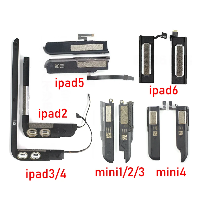 Loud Speaker For iPad 2 3 4 5 6 Air Mini 1 2 3 4 2018 2017 A1822 A1954 Ringer Buzzer Module Loudspeaker Flex Cable Repair Parts