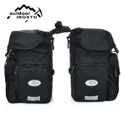 Bicycle and motorcycle saddle bag, travel waterproof bicycle and motorcycle bag, optional raincoat