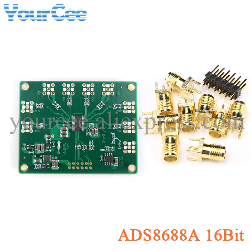 ADS8688A ADC Data Acquisition Module Single Bipolar 8 Channel SAR ADS8688 16Bit/500Ksps