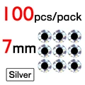 100 Piezas de Plata de 7mm