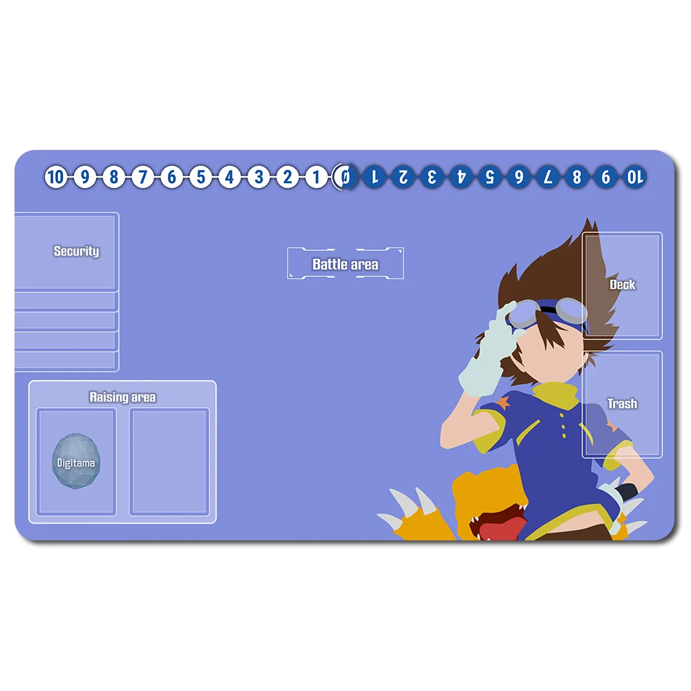 Alfombrilla de mesa DTCG para juegos de mesa, de 60x35 cm tapete, Compatible con Digimon TCG CCG RPG, 695497