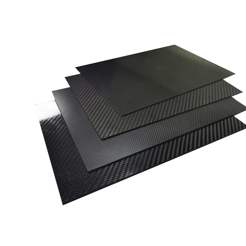 400x200mm Real Carbon Fiber Plate Panel Sheets 0.5mm 1mm 1.5mm 2mm 3mm 4mm 5mm Thickness Composite Hardness Material For RC