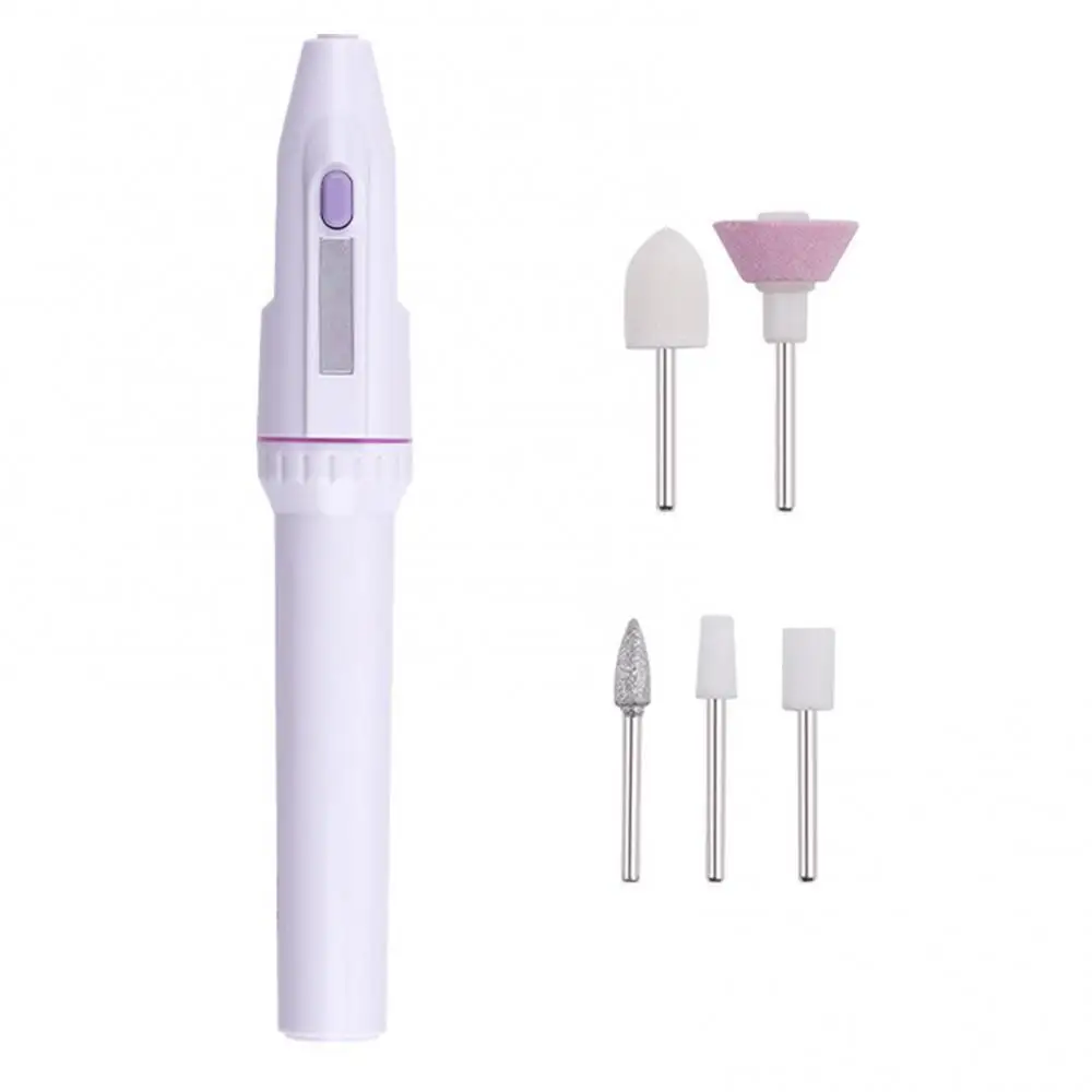 Electric Nail set Manicure Set 5 in 1 Manicure machine Nail Drill File Grinder Grooming kit nail Buffer Polisher remover