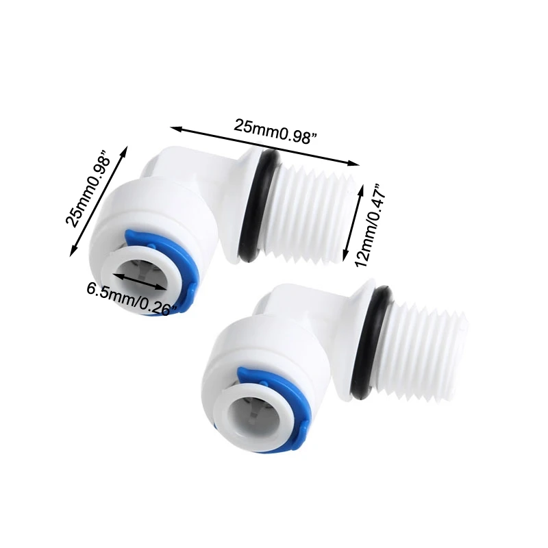 Clear Housing for RO & Filtration Systems 2pcs 1/4\