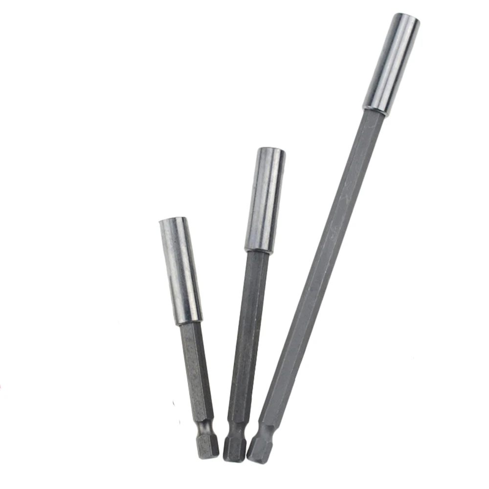 

3PCS 60mm-150mm 1/4" Hex Rod Shank Long Handle Screwdriver Bit Holder Quick Change Extension Hand Tools 75mm Socket