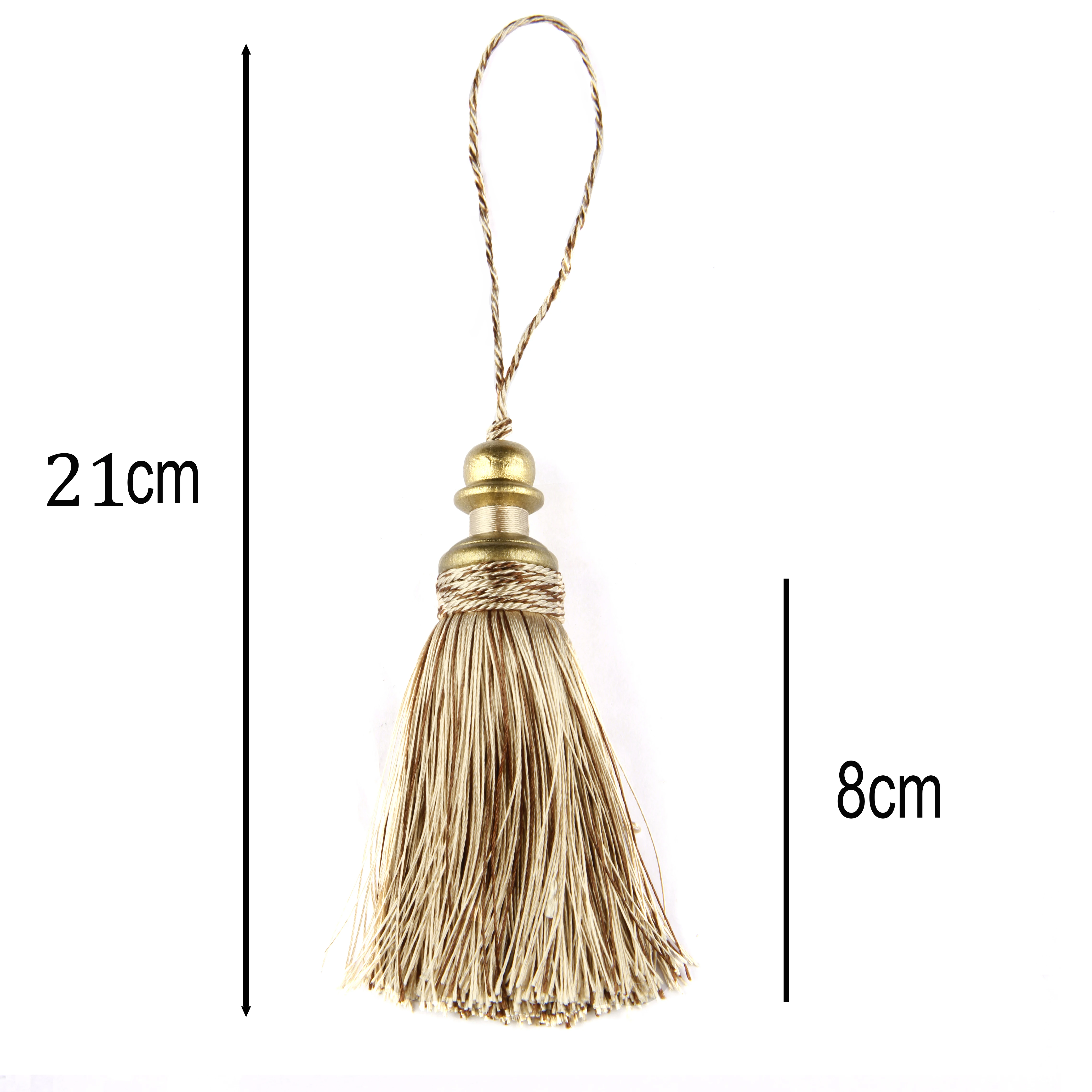 BEL AVENIR 1Pc Tassel Hanging Pendant Home Decor Handmade Hanging Ball Tassels Fringe Curtain Accessories Elegant Spike