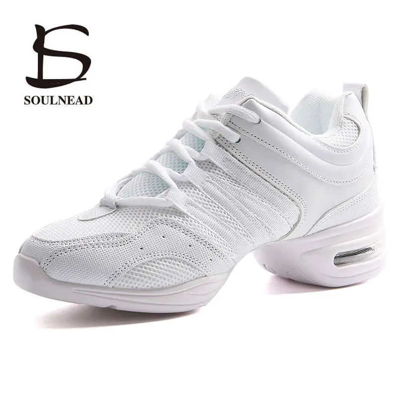 Women's Dancing Shoes Sneakers Woman Jazz Dance Mesh Flat Outdoor Sports Ladies Girl's Modern Casual Shoes Female Size 28-42