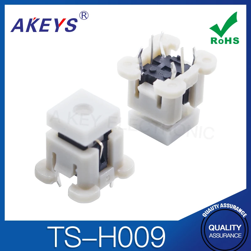 TS-H009 light touch switch with light button 6-Pin straight plug five-color with sheath 8.5 * 8.5 * 11 TS-LS-003