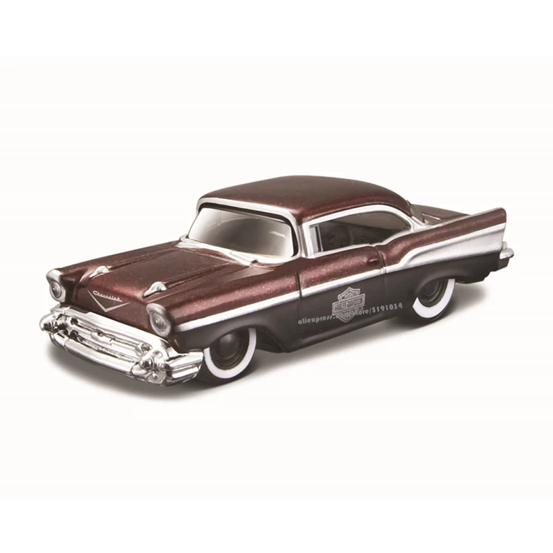 Maisto 1:64 HARLEY-DAVIDSON CUSTOM 1957 Chevrolet Bel Air die-cast precision model car Model collection gift