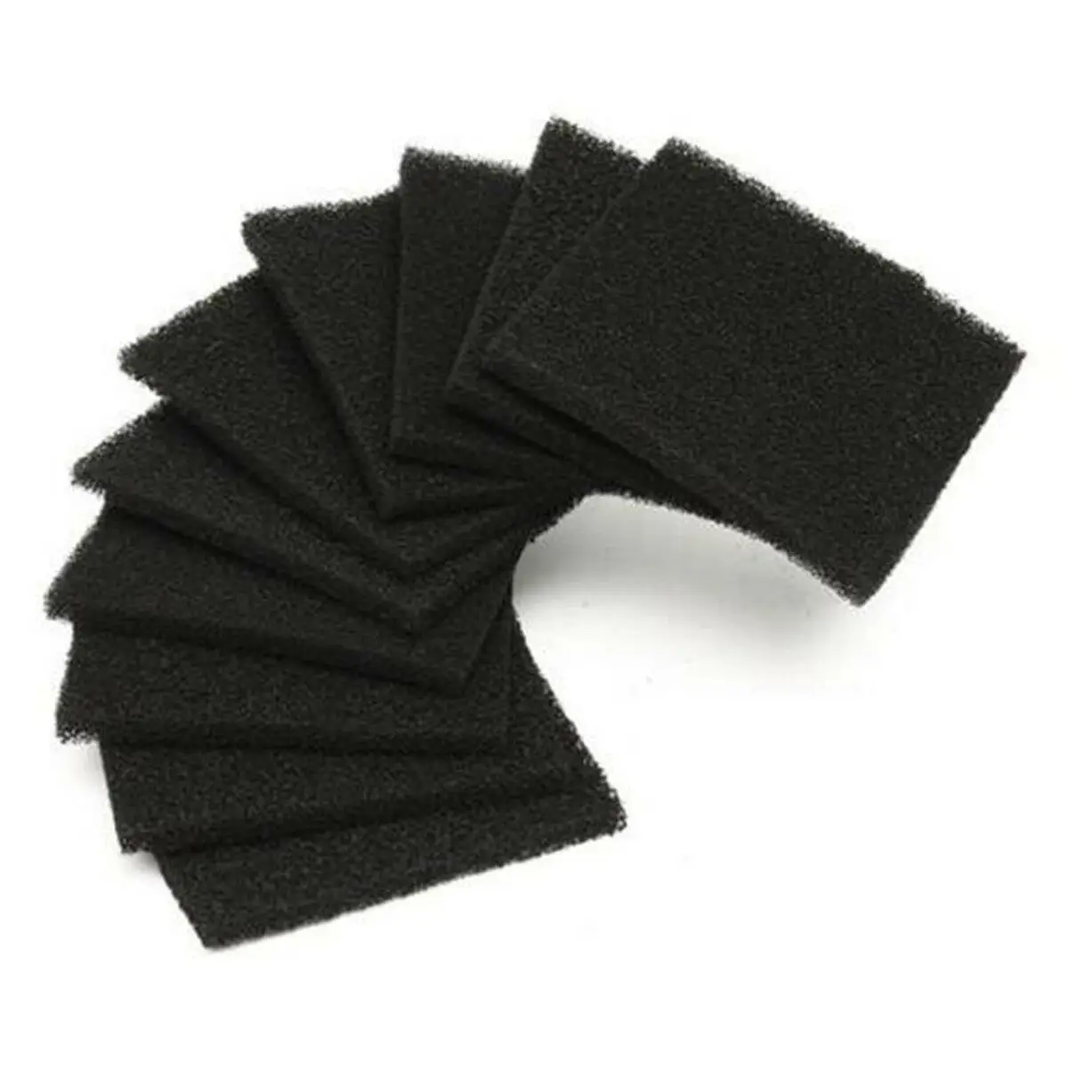 10Pcs/lot Universal Black Activated Carbon Foam Sponge Air Filter Impregnated Sheet Pad Filter Sponge 12.8 * 12.8cm High Quality