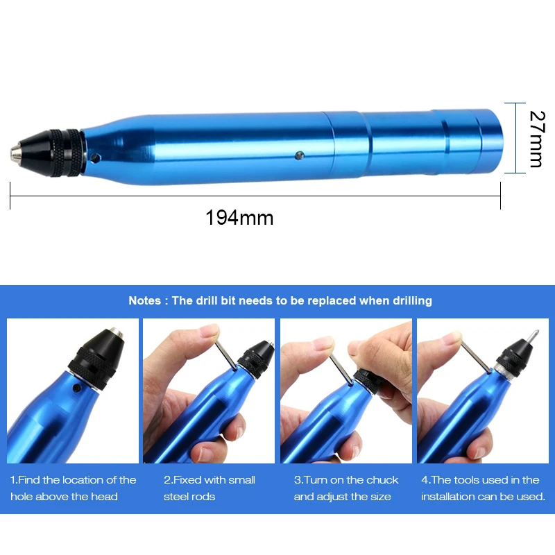 3.7V Variable Speed Cordless Drill  0.3-3.5mm Engraving Pen Dremel Tool For Carving Tool Polish Sanding Tool Set Kit