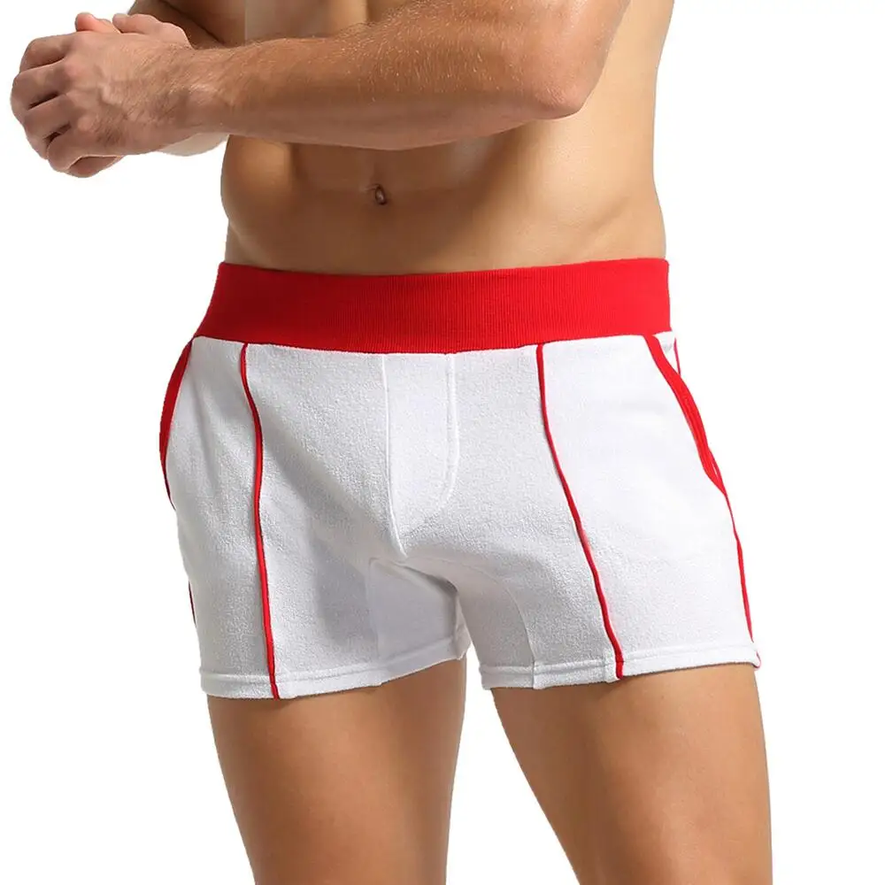 SEOBEAN-Homens Sleep Bottoms Boxer Shorts, Roupa Interior, Calças para Casa, Ginásio Fitness Loungewear