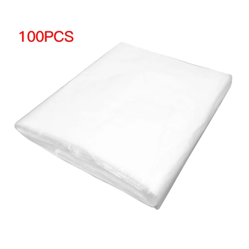 Imagen 2 del producto 100/200/300 Uds capa de peluquería desechable corte de pelo capa de peluquero transparente chal para teñir el cabello 60*90cm