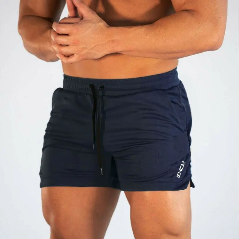 Calções de corrida dos homens shorts de treinamento treino musculação ginásio esportes roupas casuais masculino fitness jogging shorts de treinamento