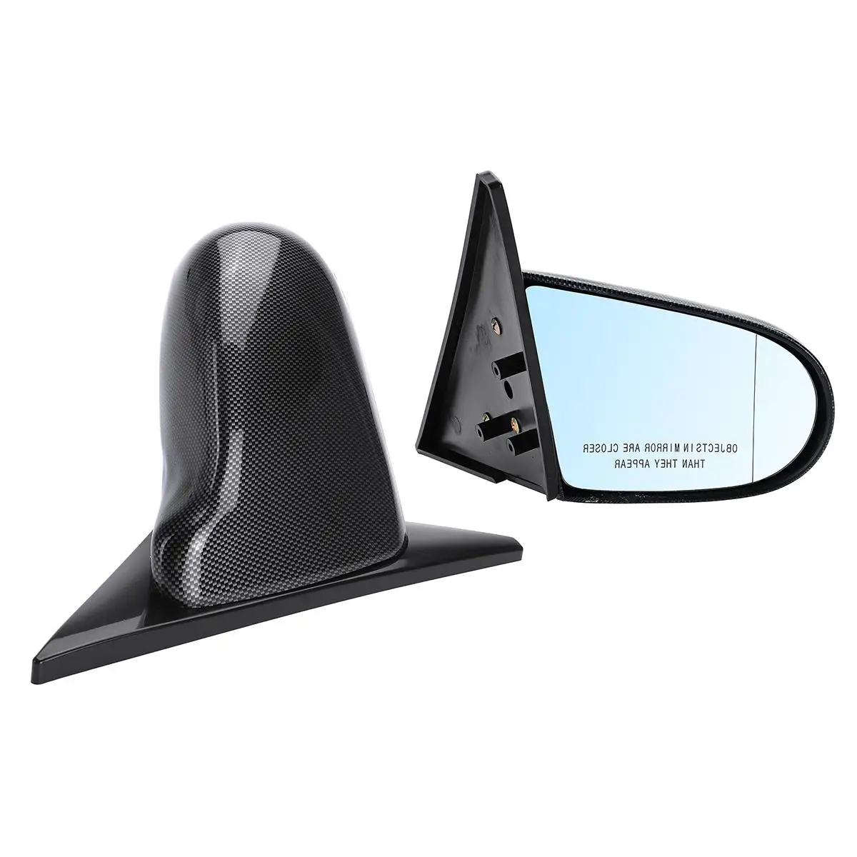 For Honda 2pcs Spoon Style Manual Adjustable RearView Mirror Cover For Civic 4Dr Sedan 1996 to 2000 Side View Mirror Cap Parts