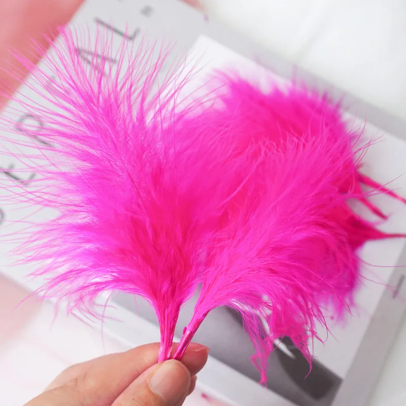 Chicken Feather 7-10cm 2-4 Inches Turkey Feathers Carnival Halloween Christmas DIY Dersses for Musilm Crafts Wedding Decoration