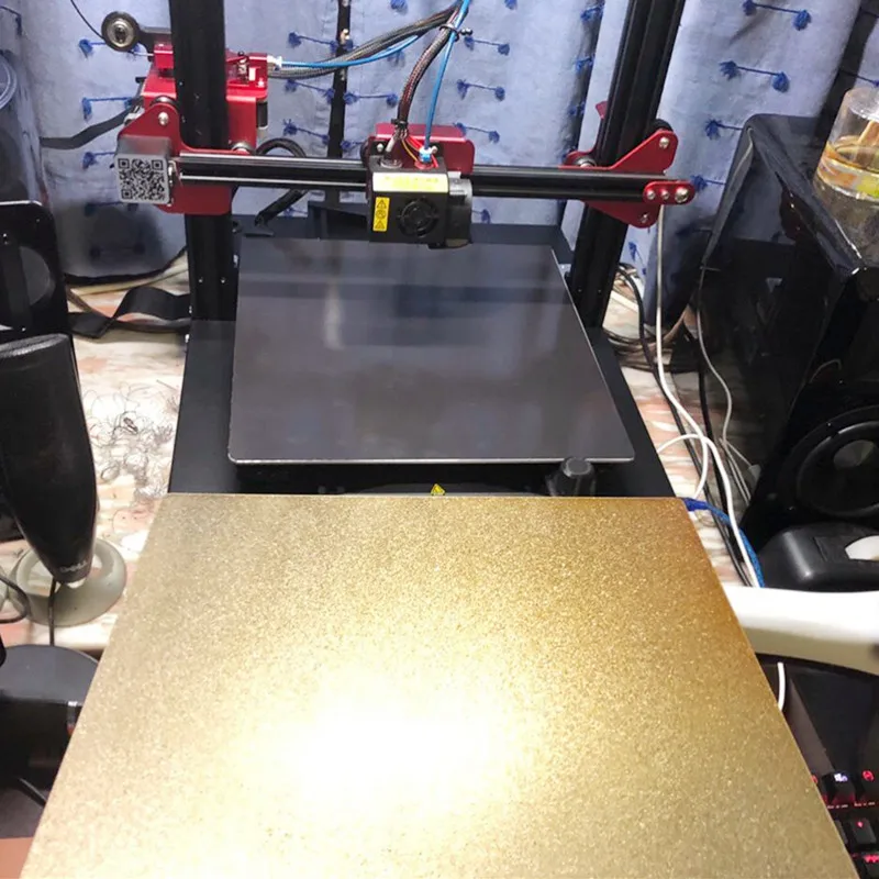 ENERGETIC Voron 2.4 Double Sided Texured PEI Powder Coated Spring Steel Sheet Build Plate 120/250/300/350mm For 3D Printer Parts
