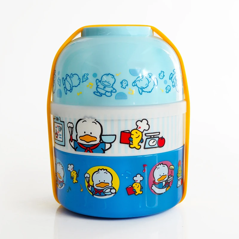 Cartoon Double-layer Lunch Box for Kids Microwaved To Heat Student Portable Lunch Box Fruit Box Children Snack Food Container