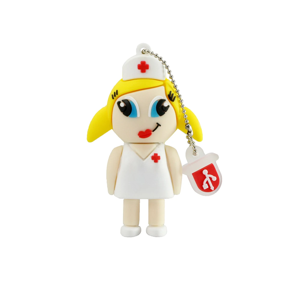 미니 의사 간호사 USB 플래시 드라이브 치과 의사 펜 드라이브 만화 경찰관 가수 소방관 Pendrive, 4GB 8GB 16GB 32GB 256GB U 디스크