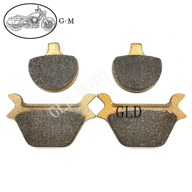 Motorcycle Front Rear Brake Pads For Harley Davidson SOFTAIL Fat Boy/Softail Custom/Heritage/Springer FXST FLST Late 1987-1999