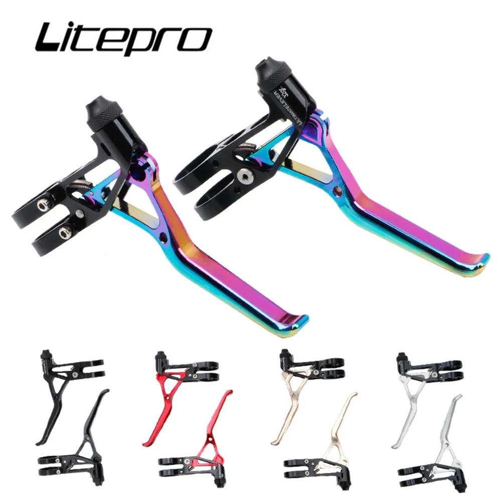 

Litepro Brake Lever LP Ultra Light CNC 64g Folding Bike Small Wheel for Brompton 14/16/20 Inch V Brake Levers Handle Parts