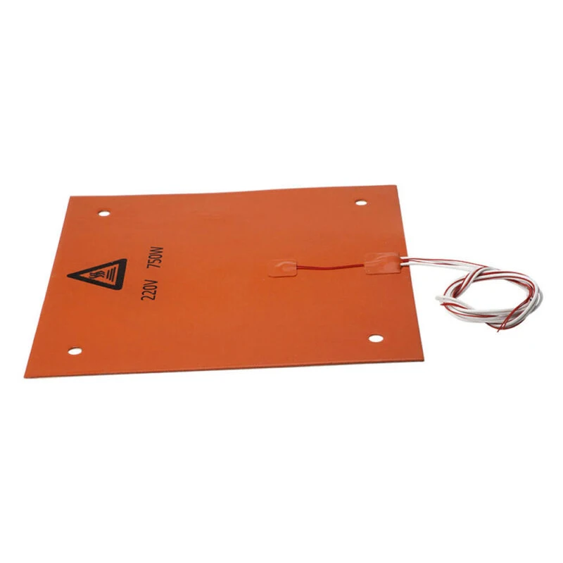 750W Silicone Heating Pad Flexible Waterproof For Creality CR-10 3D Printer Parts 310x310mm Silicone Rubber Heater Bed