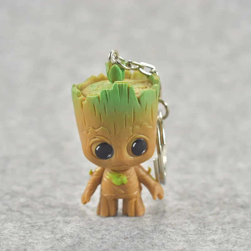 4 Cái/bộ Marvel Guardians Of The Galaxy Avengers Groot Nhỏ Dễ Thương Cho Bé Cây Người Móc Khóa Mô Hình Nhân Vật Đồ Chơi 5Cm