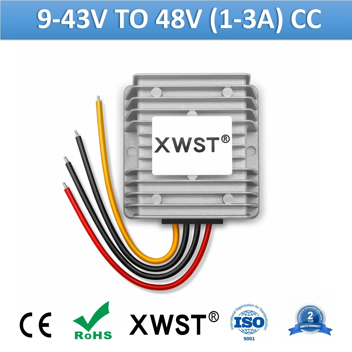 

XWST DC DC 9-43v 12V 24V 36V to 48v 1A 2A 2.5A 3A CC Step Up Boost Module Converter Constant Current For Electronic Bike