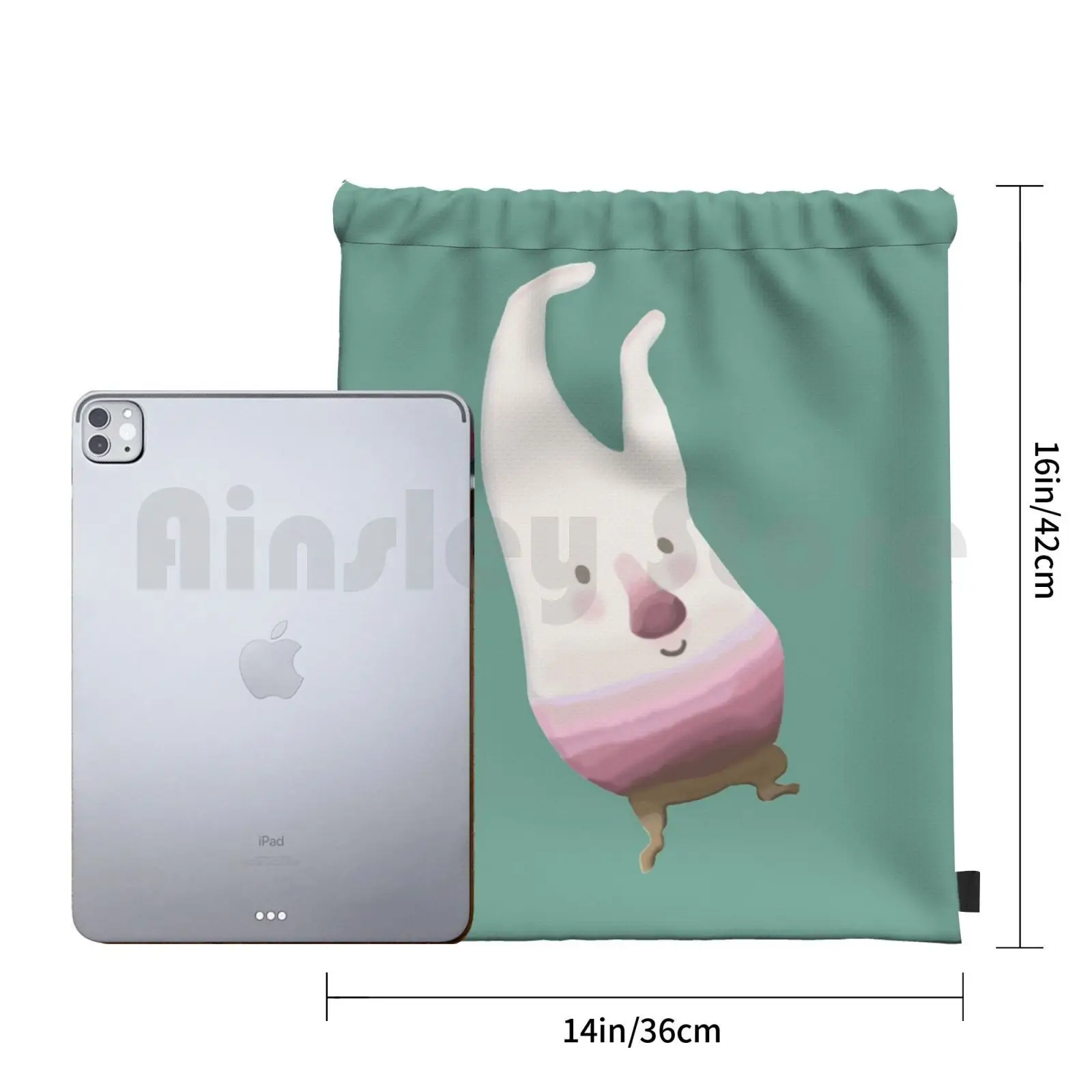 Basta Neep! Zaino borsa con coulisse equitazione arrampicata borsa da palestra Adventures Abney Teal Neep Poc Bop Rag Doll Dog Island rapa