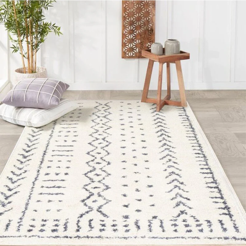 

Livingroom Carpet Nordic Morocco Rugs and Carpet for Home Living Room Modern Geometry Rug Soft Floor Mat Beige Turkey Carpet