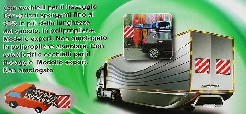 Panel odbłyśnik przelotowy Cargas Cuadrada Visibilidad Noche Carretera