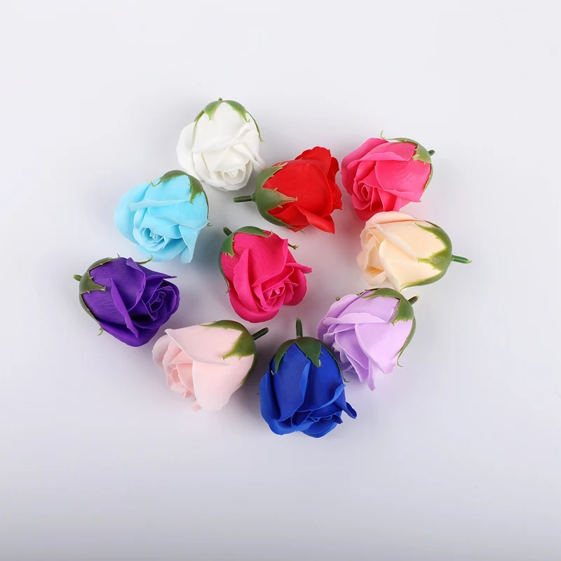 5 Pieces Wedding Bride Holding Flowers Diy Material Soap Flower Home Decoration Accessories Fake Roses Artificial Flowers Cheap