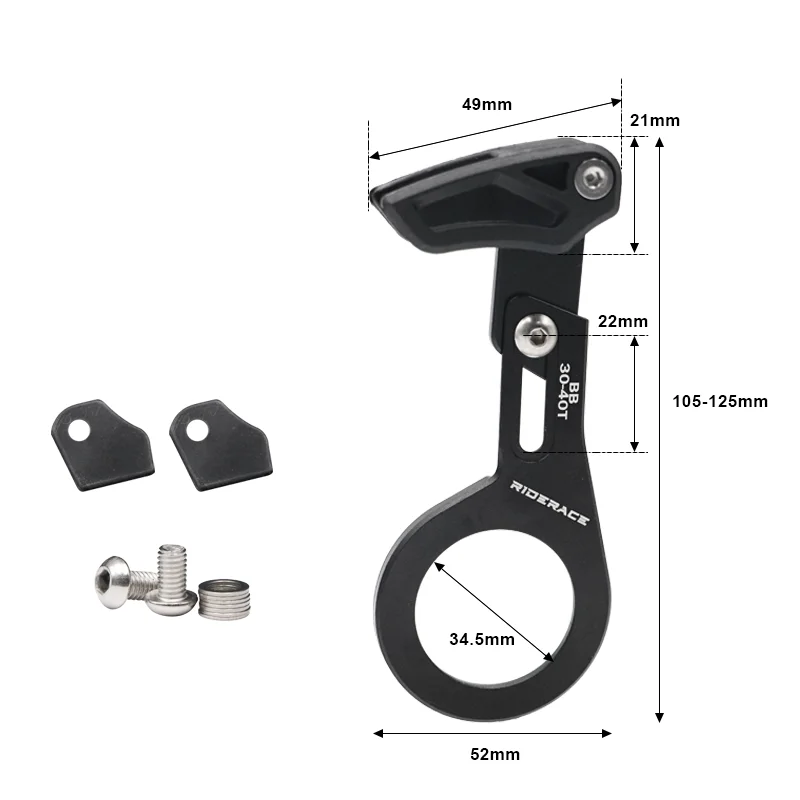 RIDERACE Bike Chain Guide Single Speed MTB Bicycle 1X System ISCG 03 ISCG 05 BB Post Mount Wide Narrow Gear Guider Chain Guide