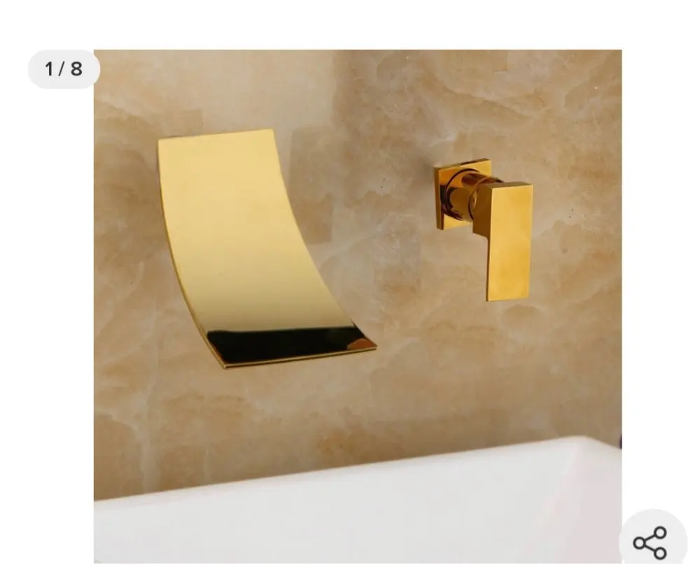 gold-antique-bathroom-sinks-faucet-pink-art-tap