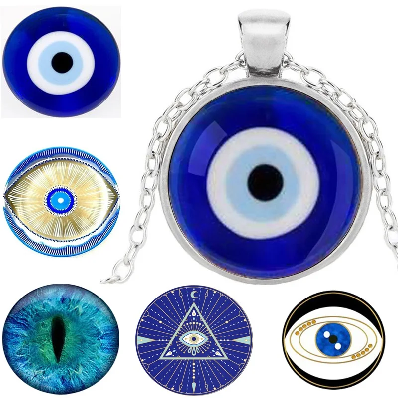 El Protector Ojo Turco Necklace Pendant Lucky Blue Evil Eye Powerful Protective Talisman Greek Elegant Exquisite Gift Jewelry