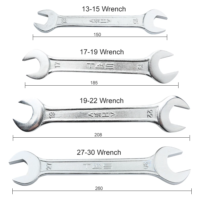 Open End Wrench Metric Torque Wrench 13/15/17/19/22/27/30/32MM Socket Nut Wrench Hex Nut Repair Hardware Hand Tools