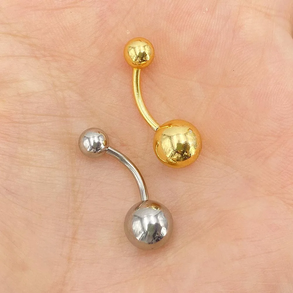 1 шт., кольца для пирсинга живота из хирургической стали, Ombligo, пирсинг, колокольчик, серьги для хряща, украшения для тела
