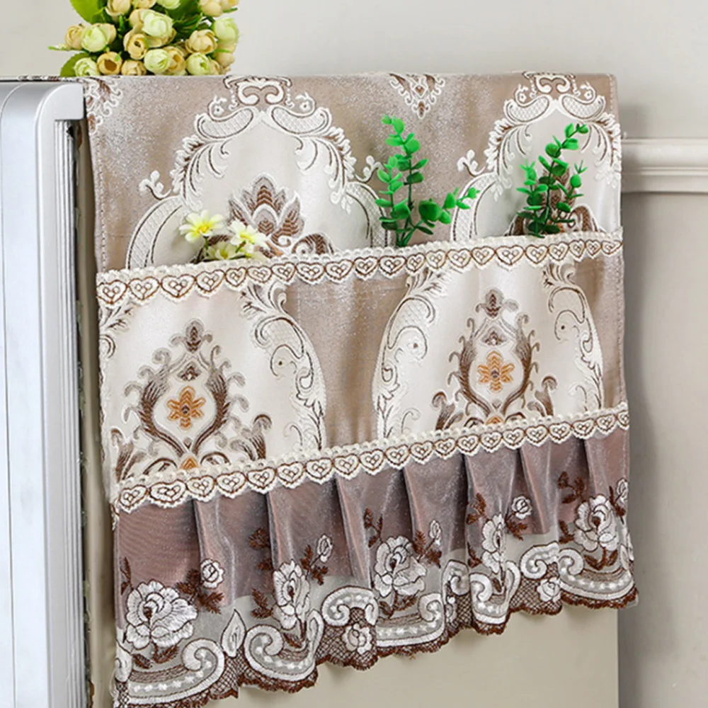 Fabric Refrigerator Dust Cover Double-sided Pocket Multifunctional Dust-proof Cloth Washing Machine Cover Home Textiles