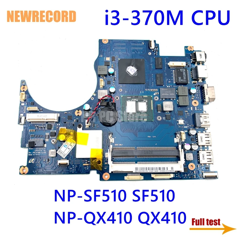 

For Samsung NP-SF510 SF510 BA92-07080A BA41-01319A BA41-01320A BA41-01321A NP-QX410 QX410 Laptop Motherboard I3-370M